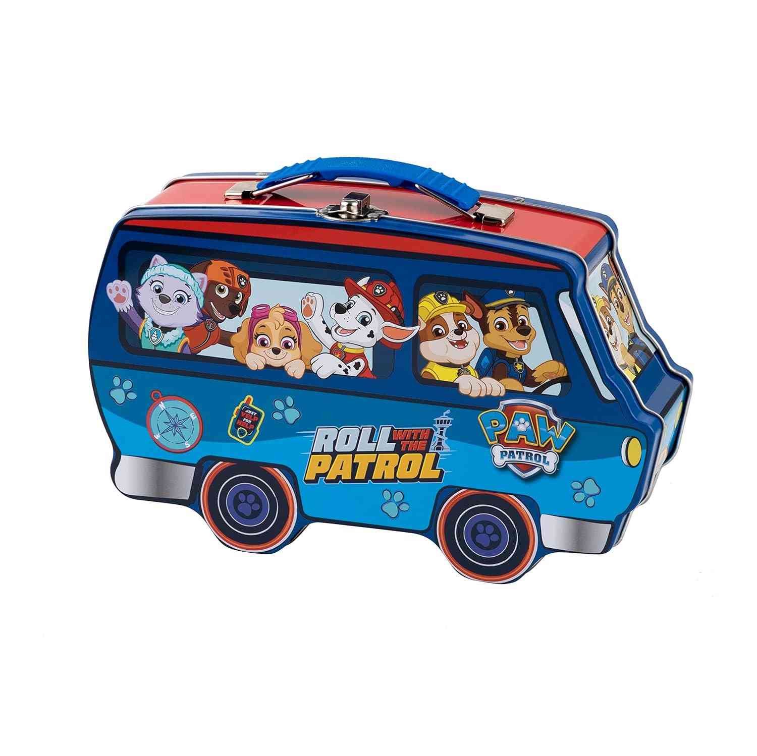 Patrulha Canina Van Carry All Azul – Brinquedo Educativo com Alça para Transporte e Armazenamento