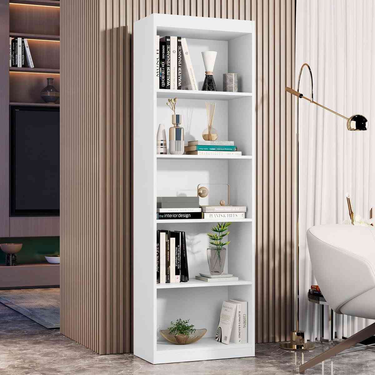 Estante Livreiro 5 Nichos Branco - Organize com Estilo e Praticidade