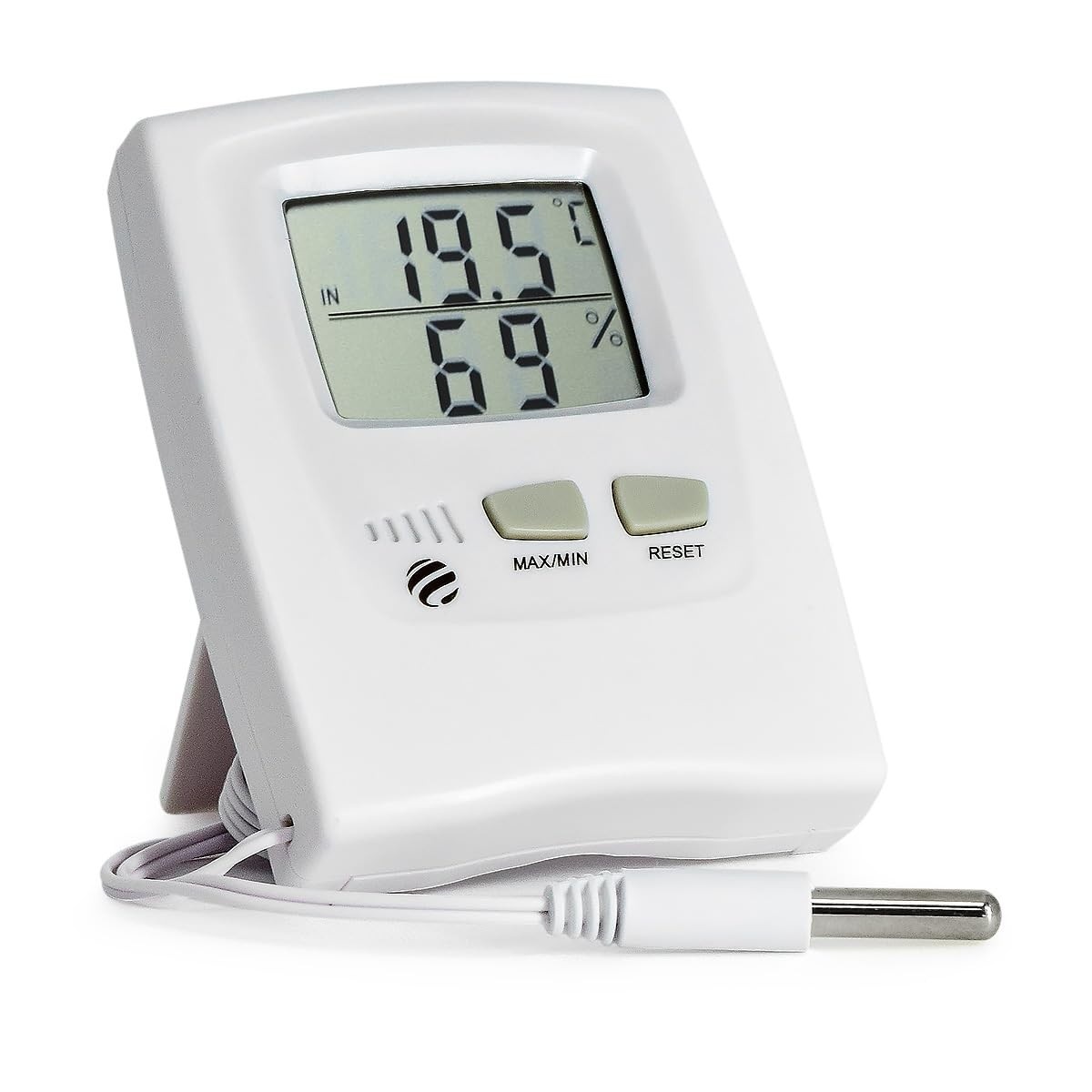 Termômetro Higrômetro Digital com Sensor Externo - Monitoramento de Temperatura e Umidade com Precisão