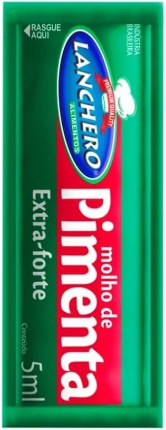 Molho de Pimenta em Sachê, Kit com 150 Unidades, Embalagem Individual para Delivery