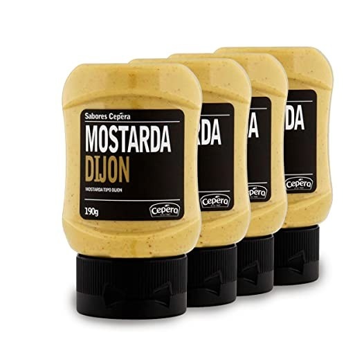Mostarda Dijon 190g - Kit com 4 unidade - Cepera