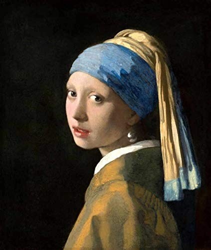 Menina com Brinco de Pérola - Johannes Vermeer | Tela Canvas 75x89cm | Arte de Museu para Decoração