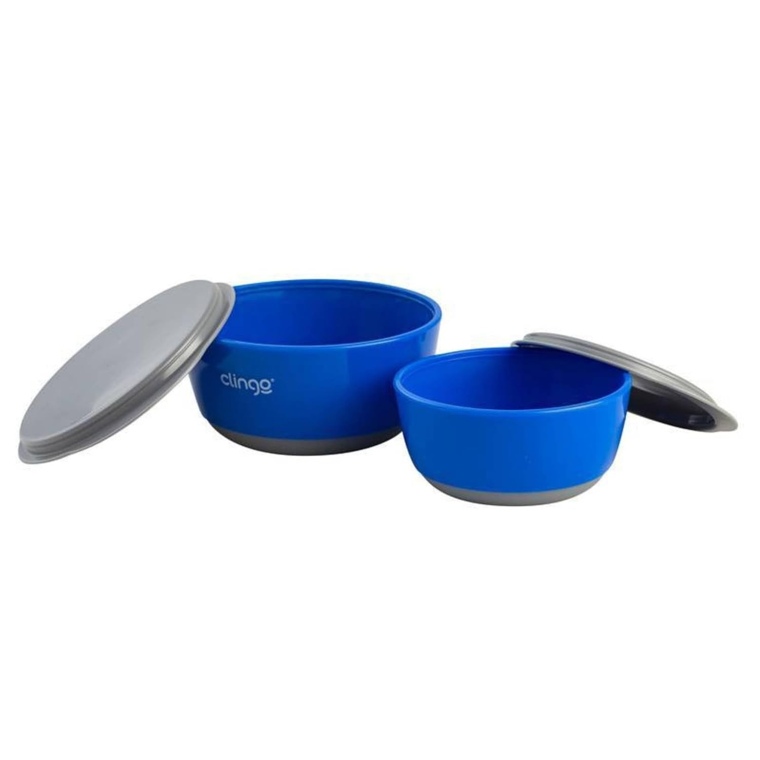 Tigelas com Tampa Clingo Azul/Cinza - Práticas, Duráveis e com Design Moderno