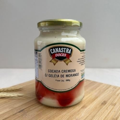 Cocada Cremosa com Morango 660g - Canastra Premium