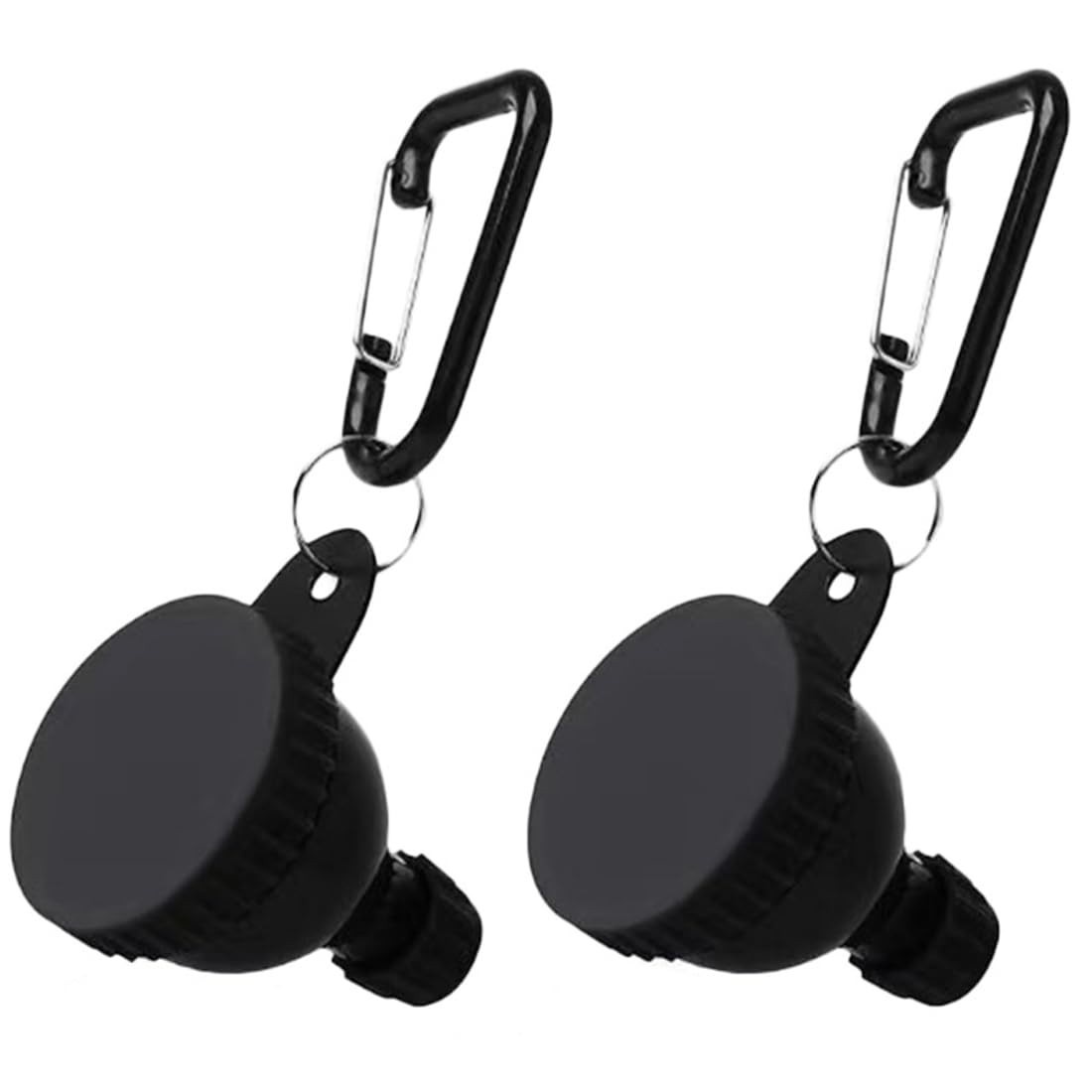 Recipiente para Proteína em Pó com Funil - Pacote com 2 Unidades + Chaveiro para Garrafas e Coqueteleiras