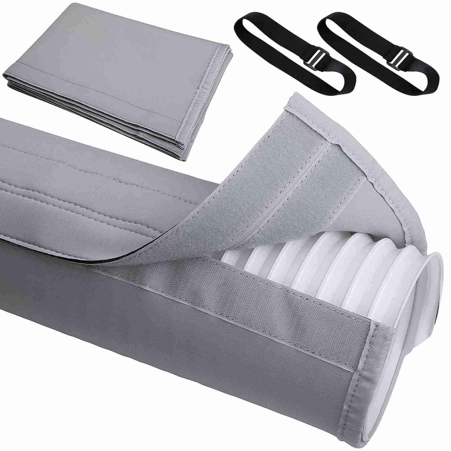 Capa Isolante para Mangueira de Ar Condicionado Portátil - 12,7cm e 15cm - Fácil Instalação com Velcro