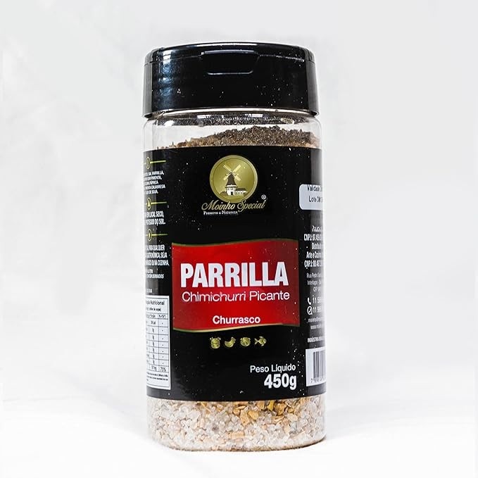 Sal Parrilla com chimichuri picante churrasco