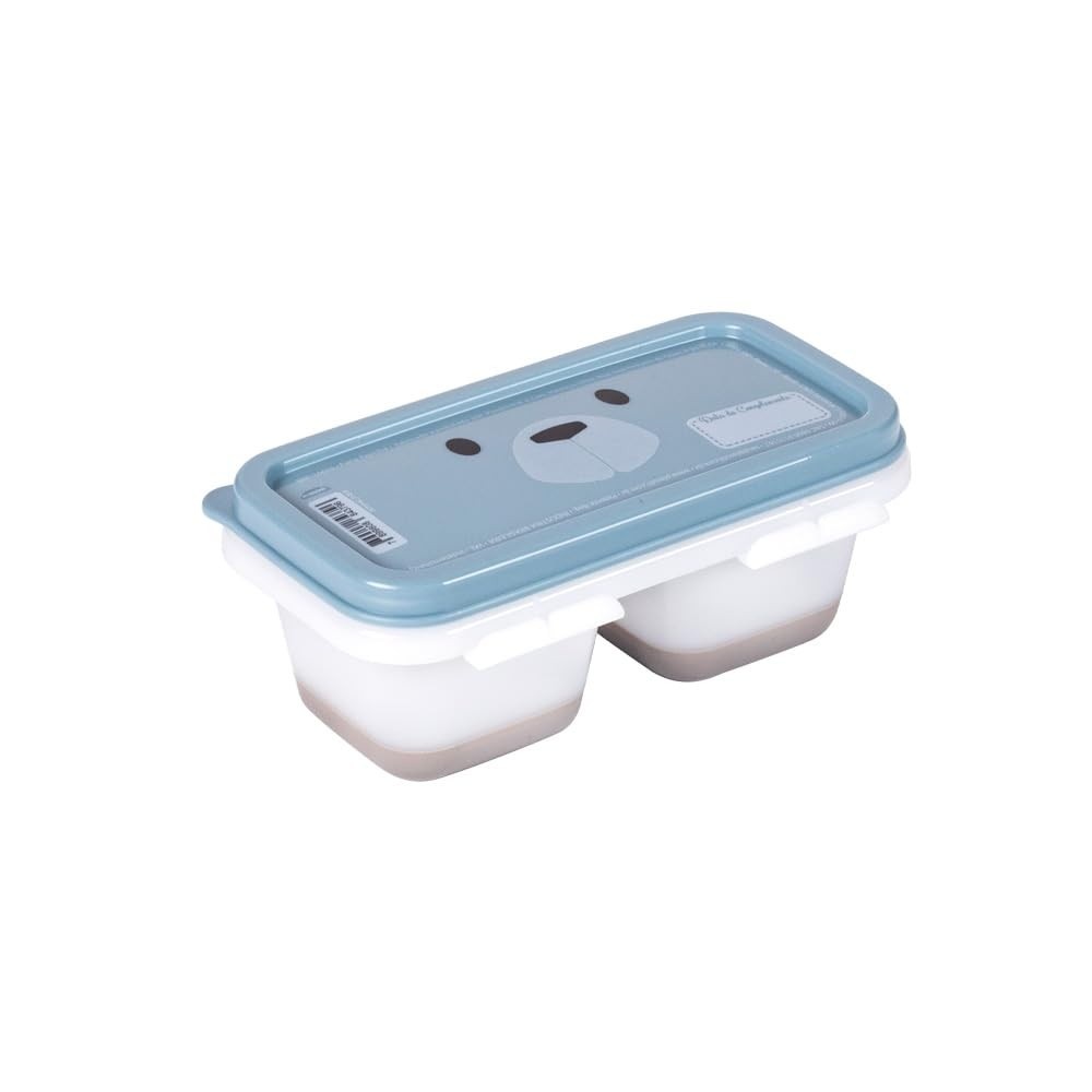 Porta Papinha Duplo com Encaixe para Congelamento - Ideal para Introdução Alimentar do Bebê