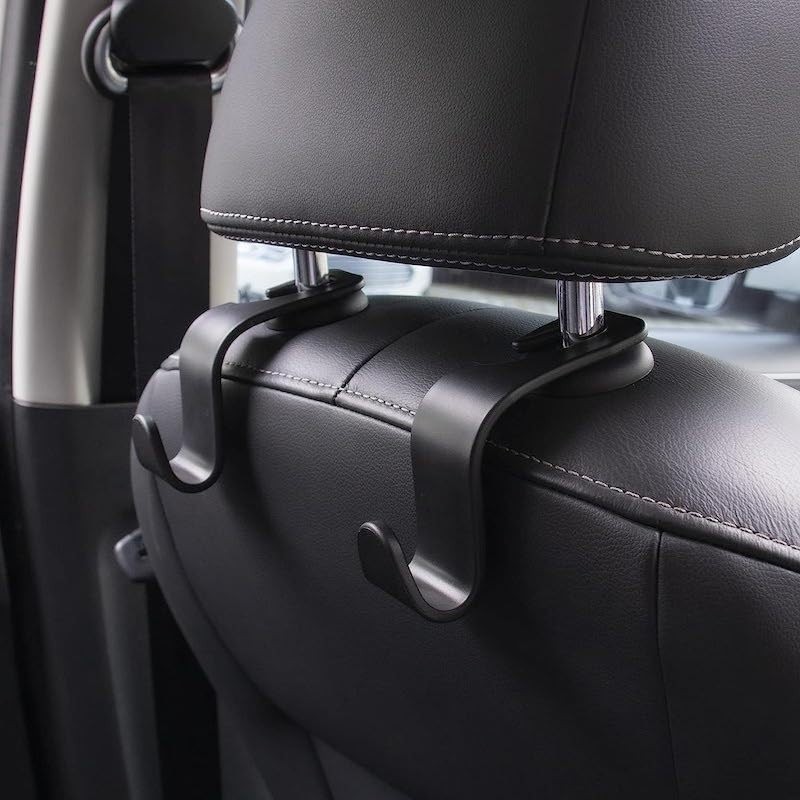 Kit 2 Ganchos Universais para Carro: Organize Bolsas e Itens com Praticidade
