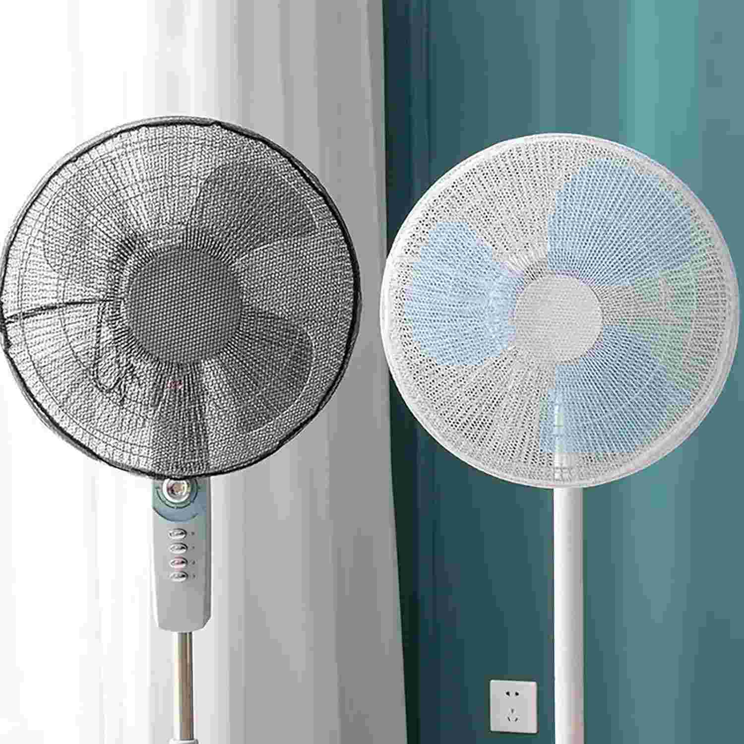 Capa de Segurança para Ventilador com Malha Protetora - Proteção Contra Poeira e Acidentes