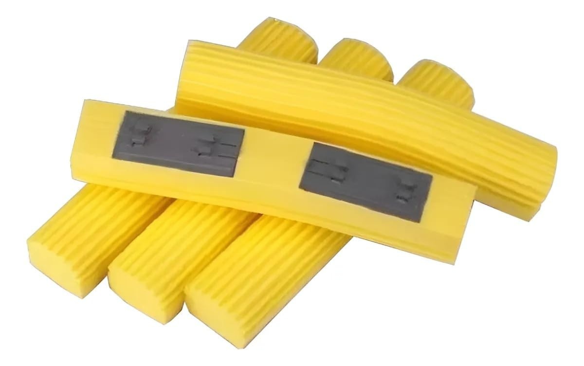 Refil Mop Dobrável PVA com Rodo e Esponja Flexível - Amarelo Absorvente