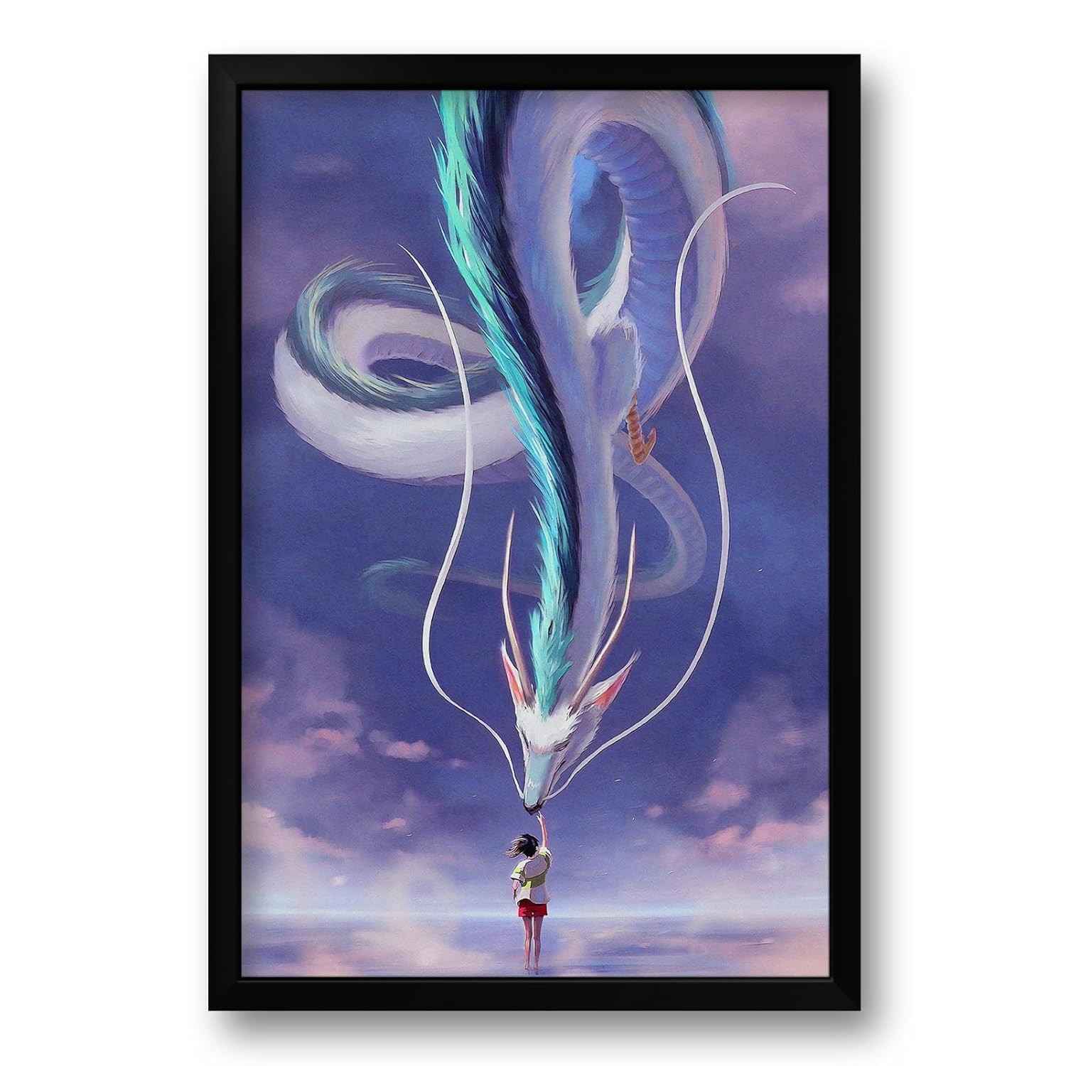 Quadro A Viagem de Chihiro - Studio Ghibli | Impressão Premium 40x60cm com Moldura de Madeira