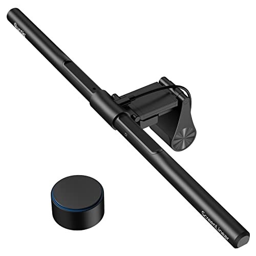 Quntis Barra de Luz para Monitor PRO+ com Controle Remoto, adequada para monitor curvo/plano, cuidados com os olhos, luz de tela regulável com escurecimento automático, sem reflexo