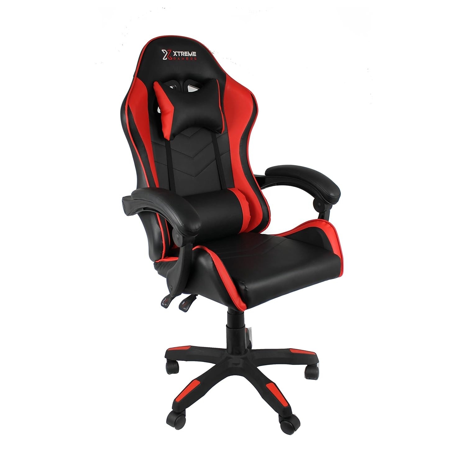 Cadeira Gamer Xtreme Cinesis Giratória Reclinável com Ajuste de Altura – Preto e Vermelho