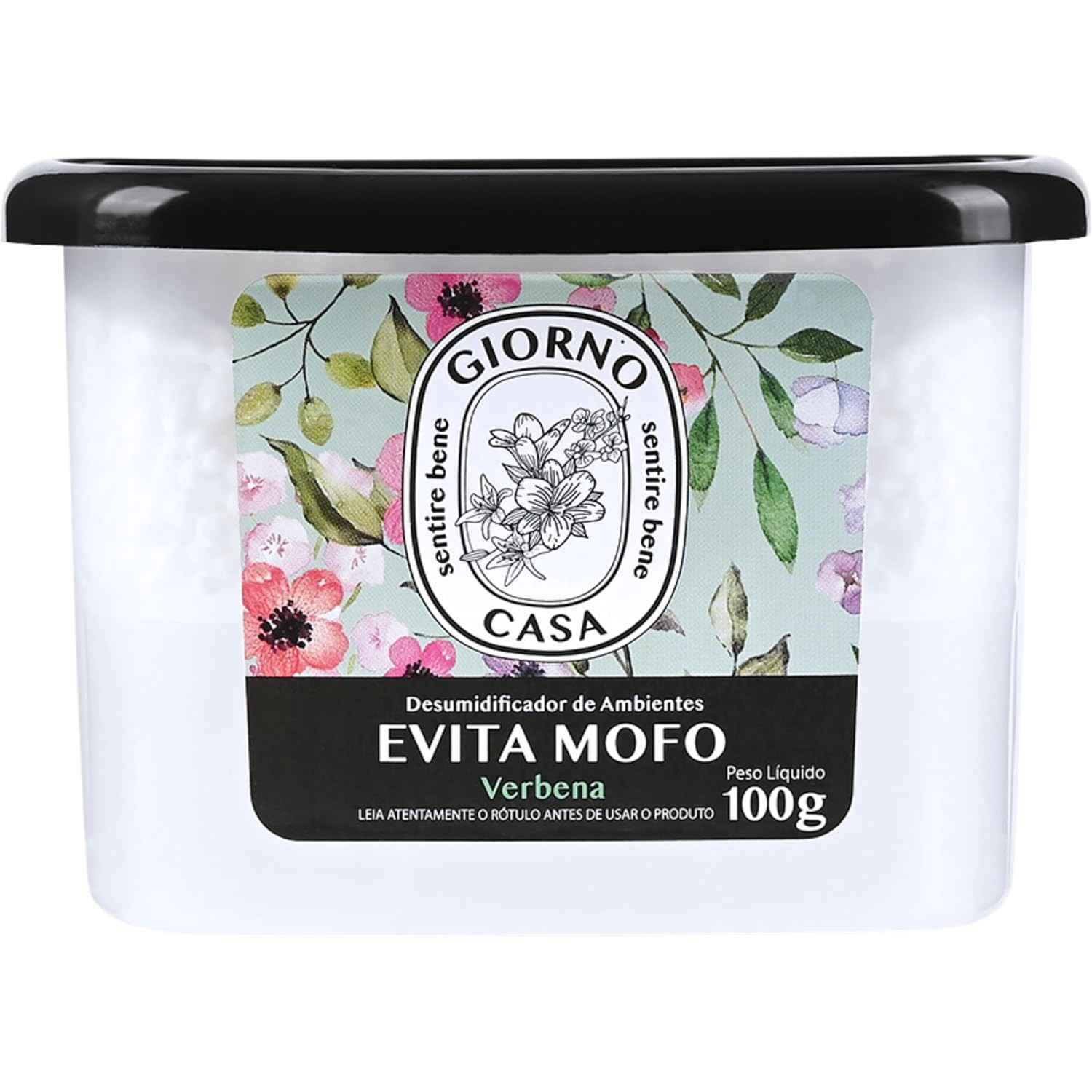 Evita Mofo Absorvente de Umidade Verbena - Desumidificador com Fragrância Refrescante, 100g