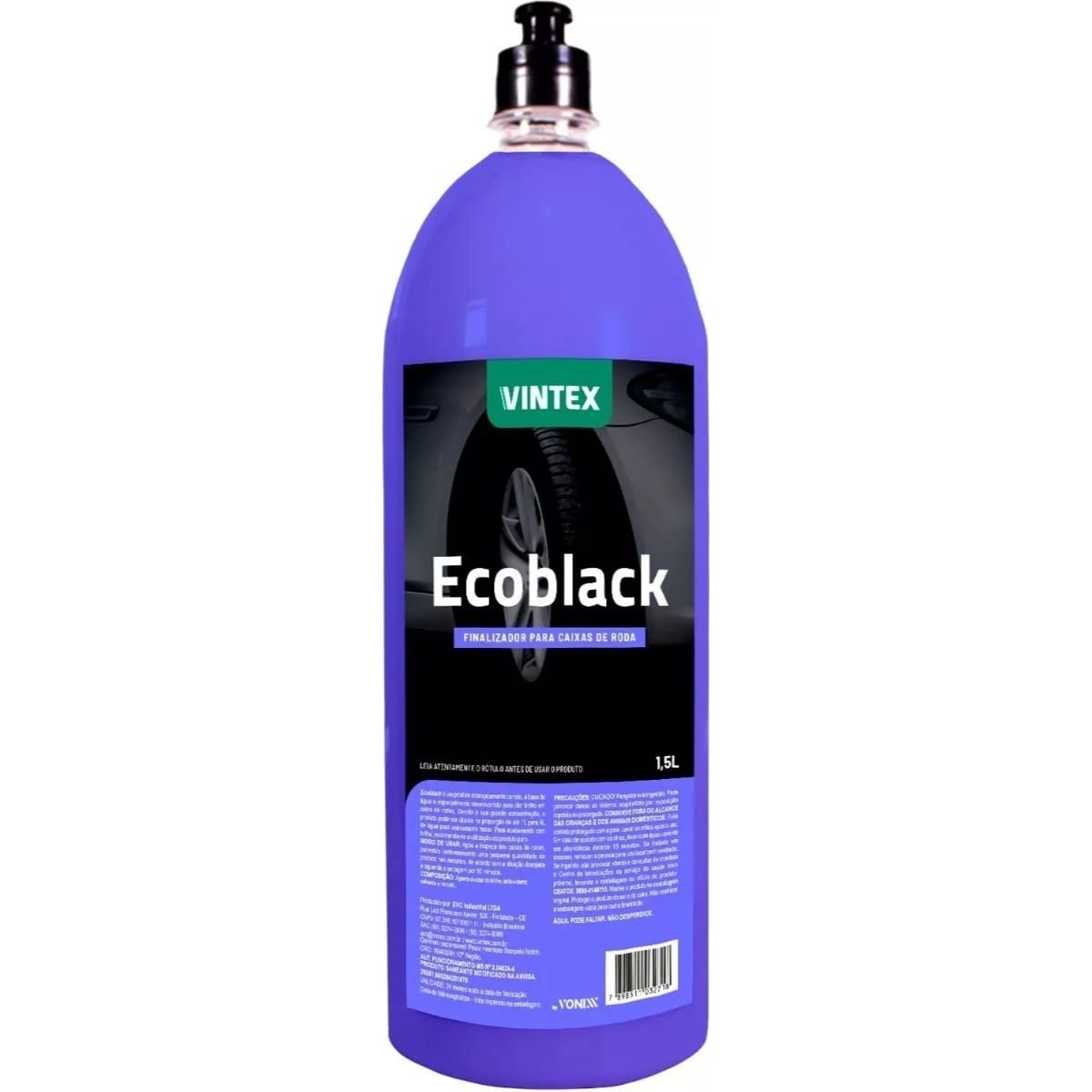 Ecoblack Vonixx 1,5L: Renovador e Protetor de Caixas de Rodas com Acabamento Premium