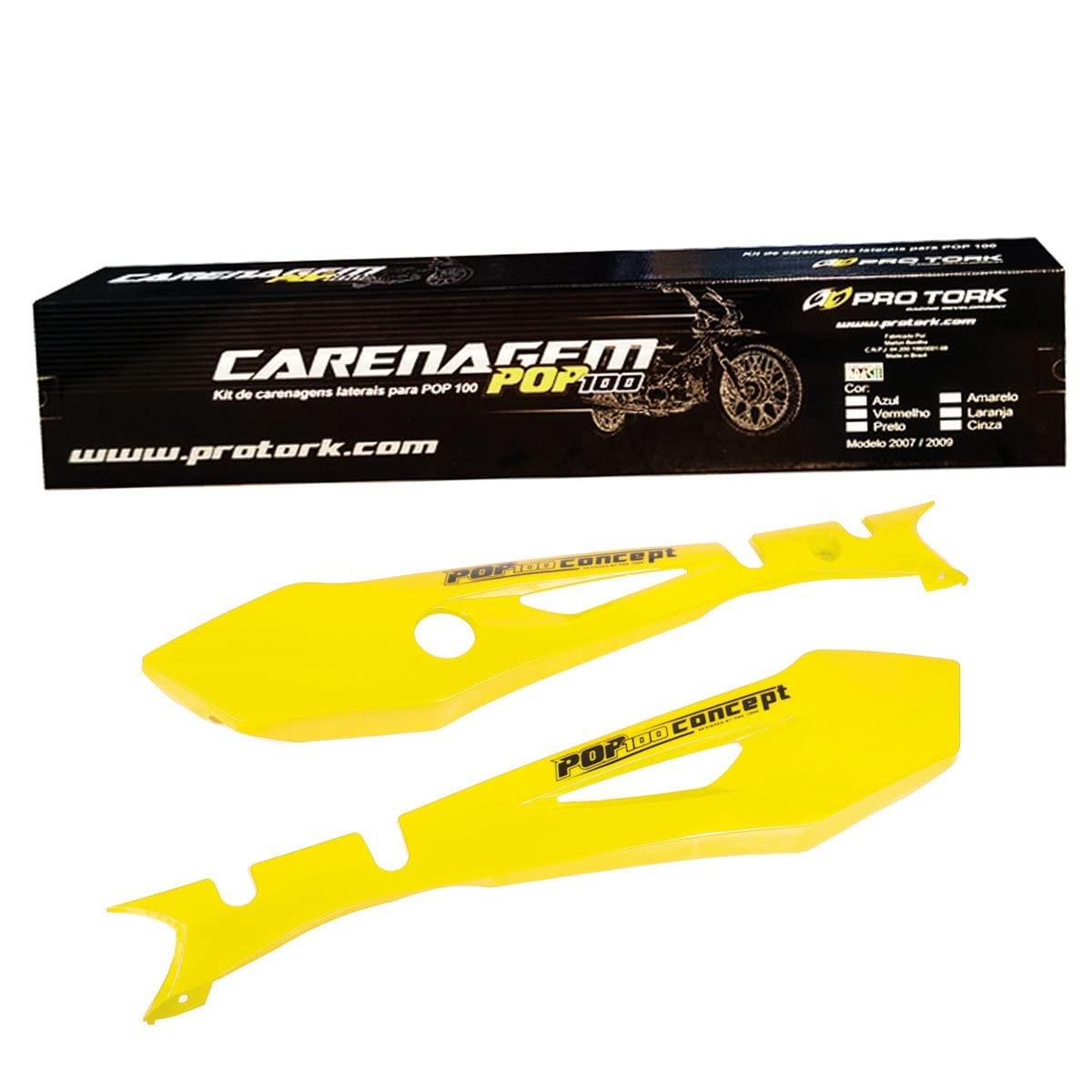 Kit Carenagem Lateral Moto Honda Pop 100 - Peças de Reposição Duráveis e com Encaixe Perfeito