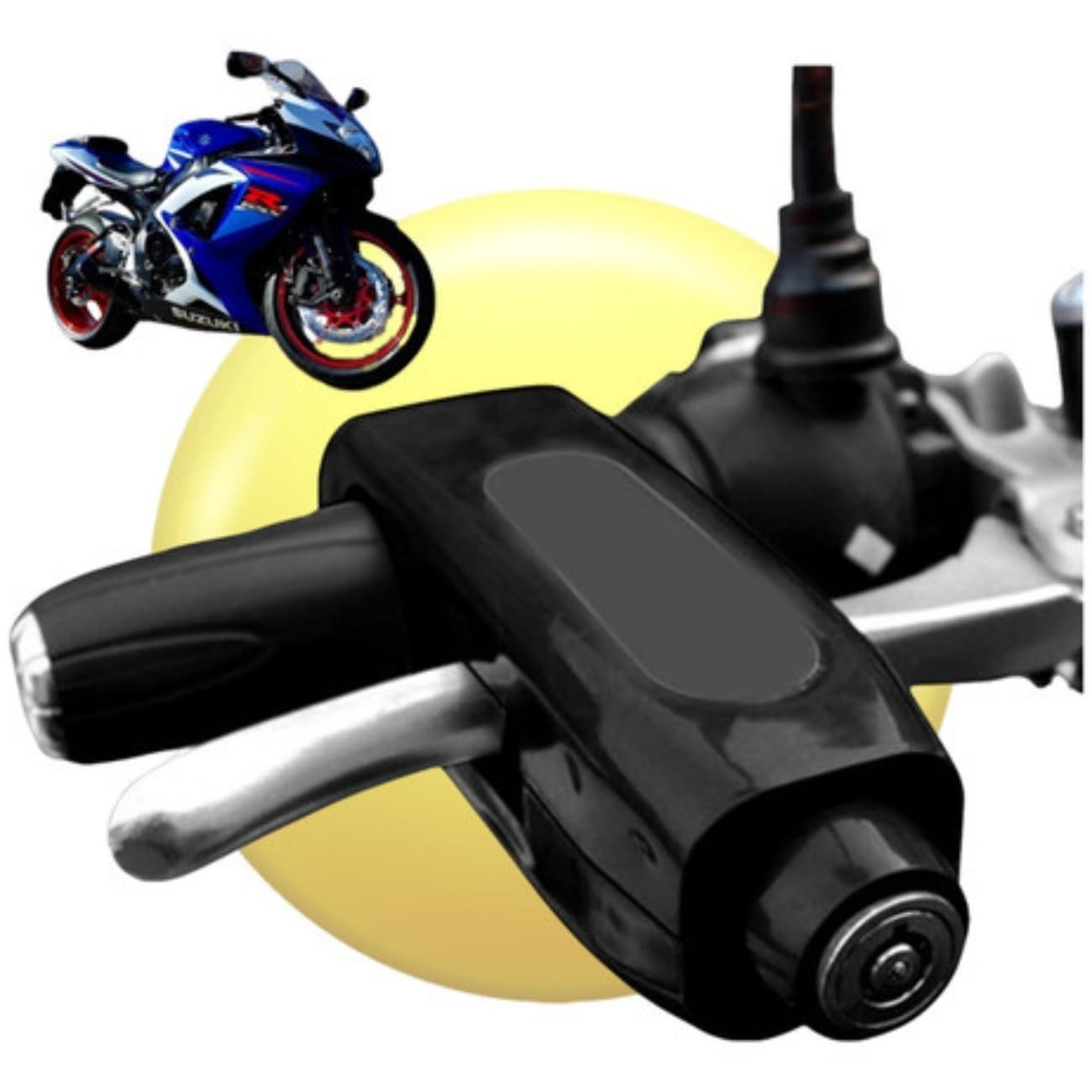 Trava de Manete para Moto com Alarme Sonoro Antifurto - Segurança Reforçada