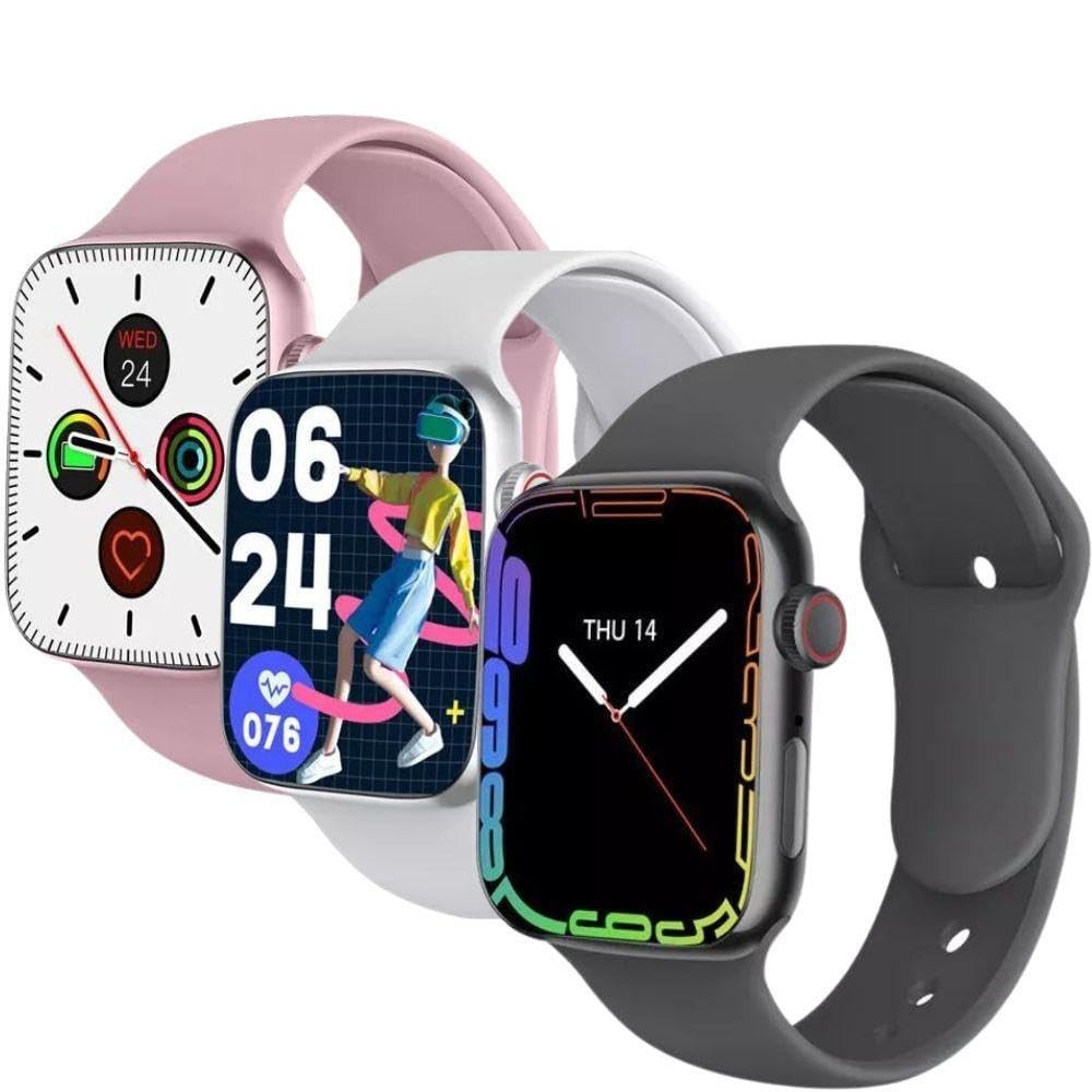 Smartwatch Tela Full Touch IPS com 2 Pulseiras (Silicone e Metal) - Seu Assistente Virtual no Pulso!