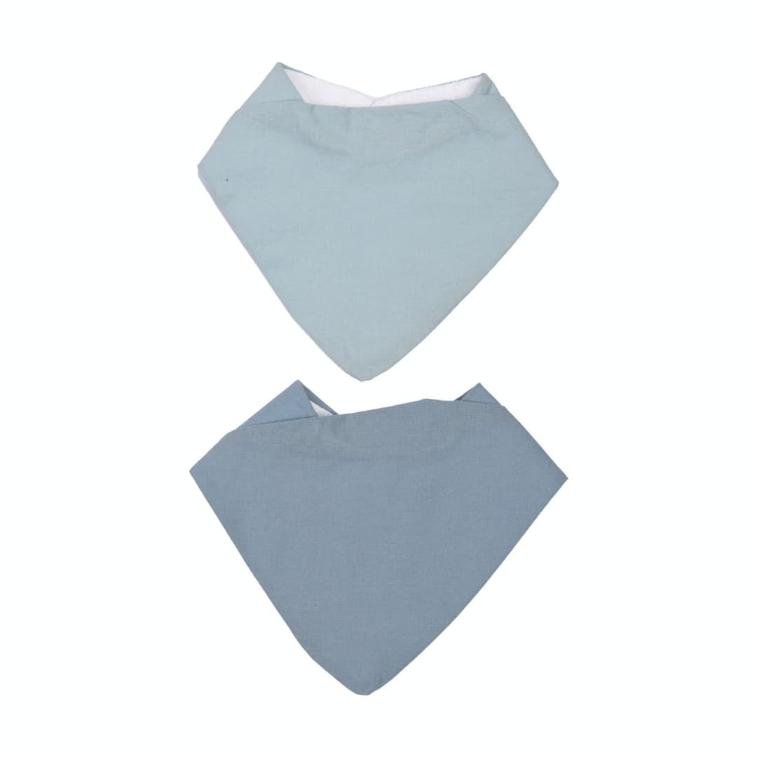 Babador Bandana Liso Papi Baby - Conjunto com 2 Unidades para Bebês