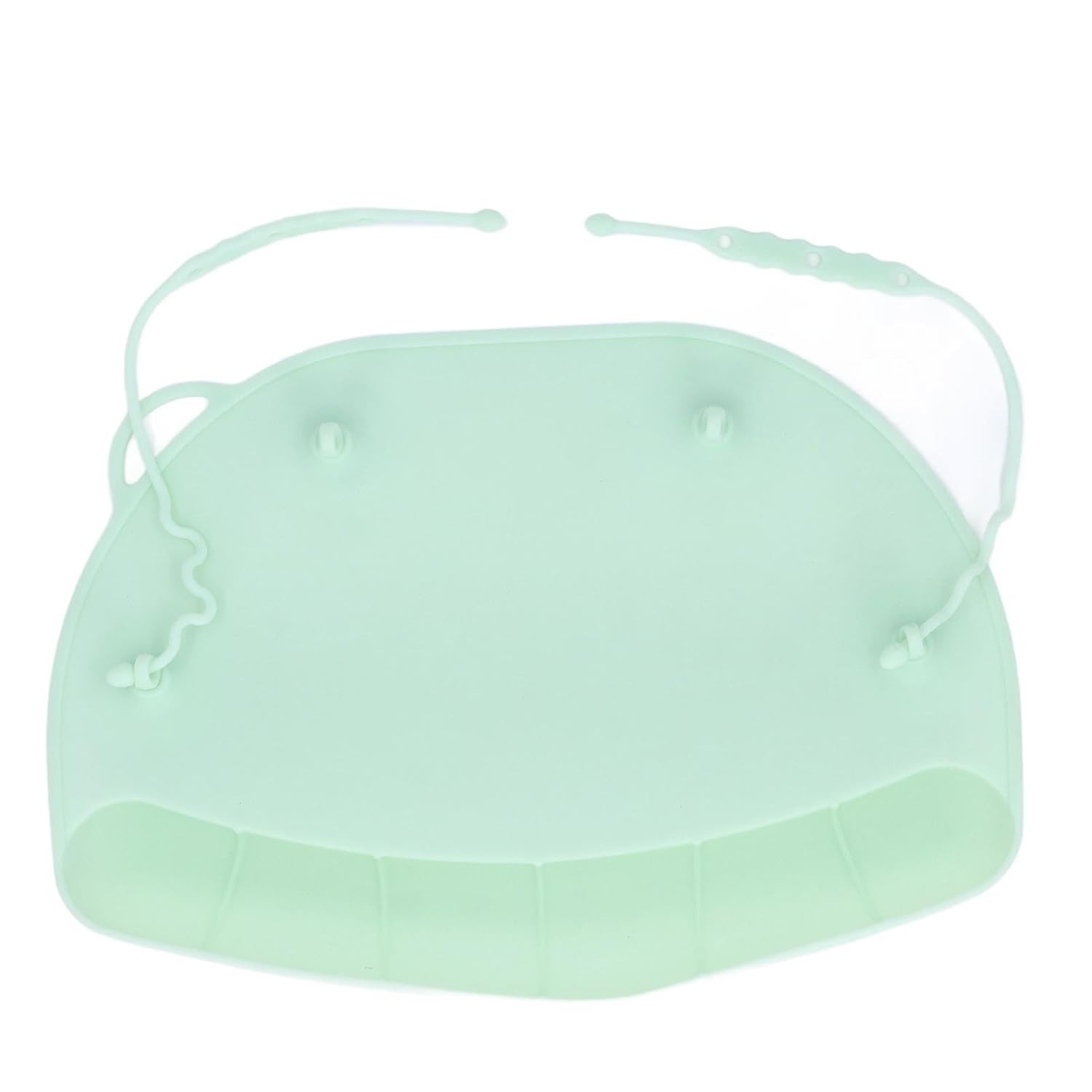 Tapete de Mesa com Ventosas e Bolso para Alimentos - Silicone Portátil para Bebês e Crianças (Verde)