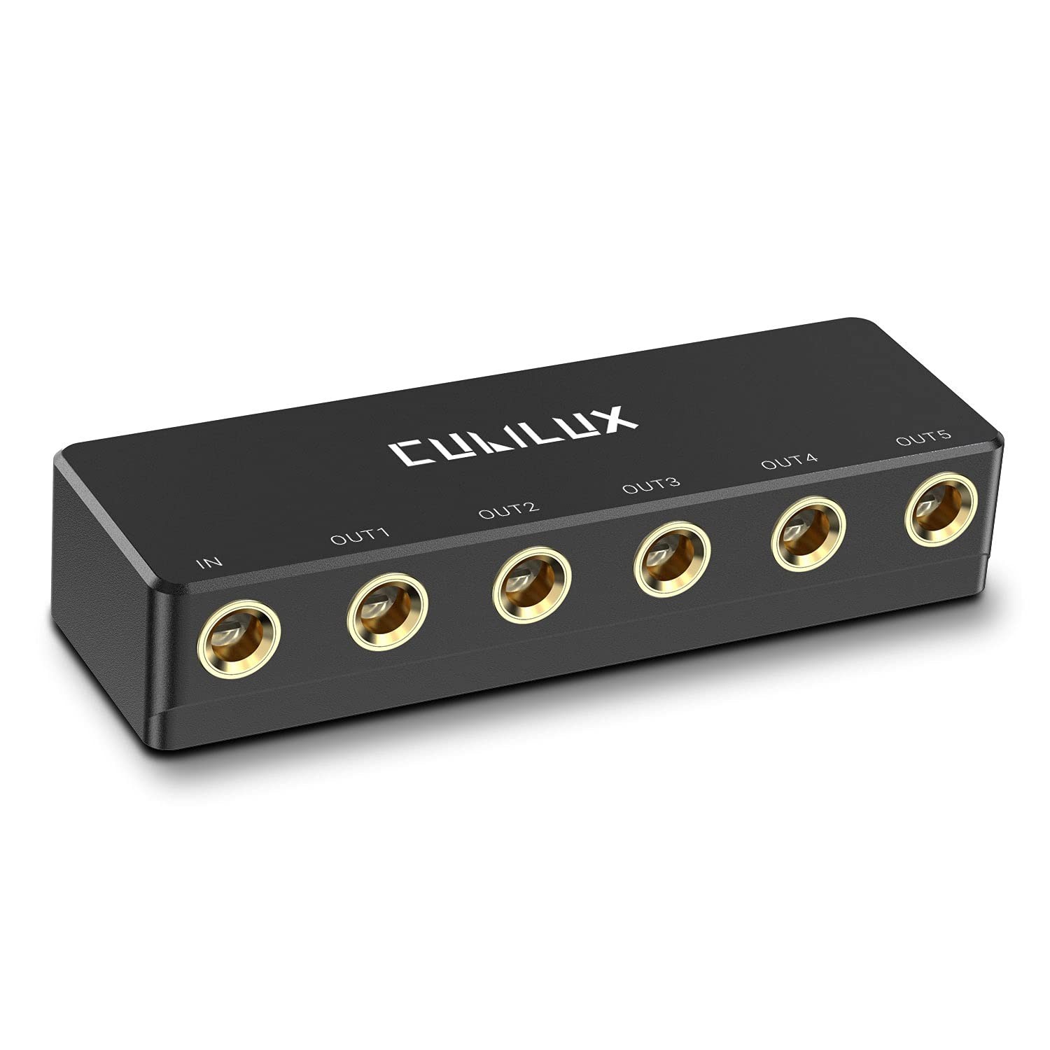 Divisor de Áudio 5 Vias 1/4" - Amplie seu Som com Qualidade e Versatilidade