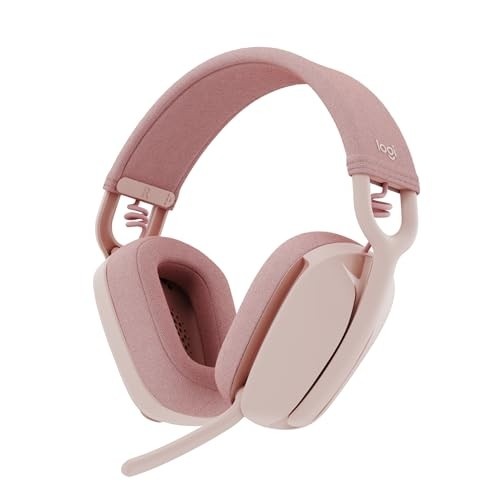 Headset Sem Fio Logitech Zone Vibe 100 Com Microfone Flip- to-Mute Com Cancelamento de Ruído, Conexão Bluetooth, Até 20h de Bateria, Design Leve e Confortável - Grafite