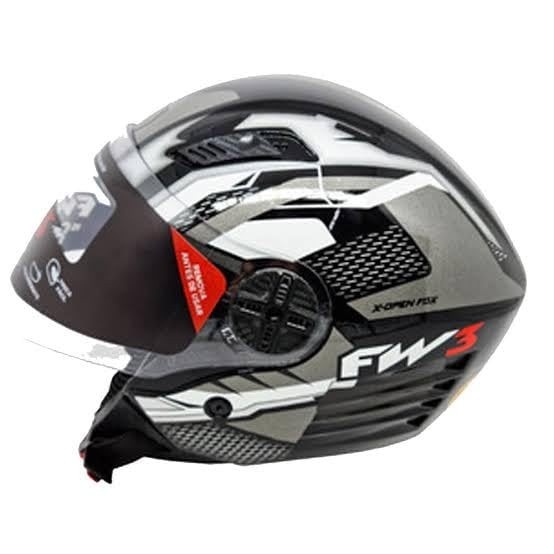 Capacete FW3 Aberto com Óculos Solar Interno - Segurança e Estilo para Você!