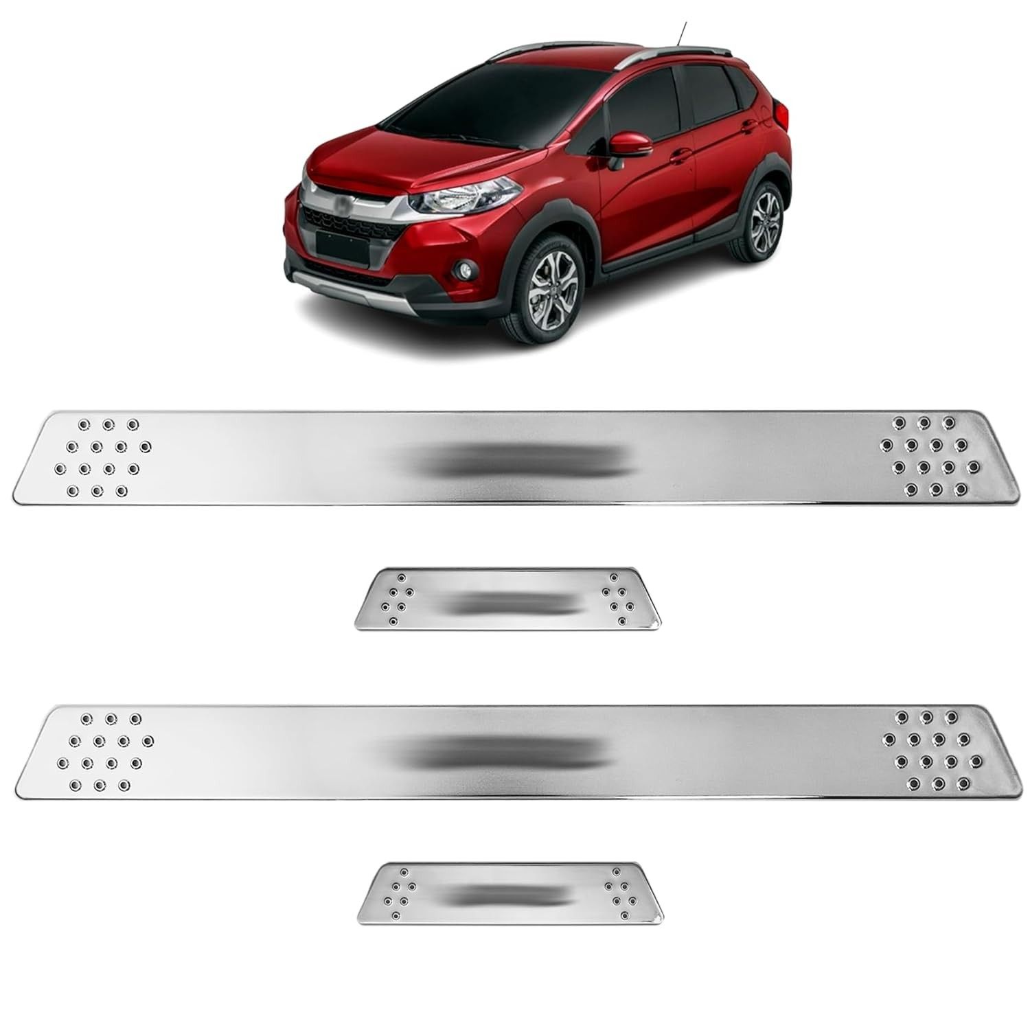 Soleiras Cromadas para VW WRV 2018-2021 | Proteção e Estilo com Acabamento Premium