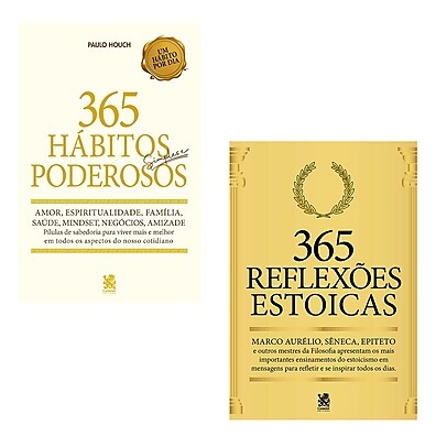 Combo 2 Livros: Estoicismo e Hábitos Poderosos