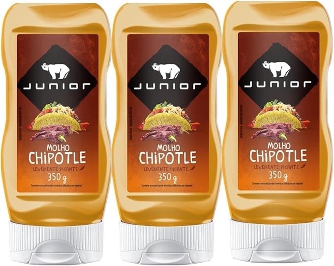 Combo 3 Molho Chipotle Junior 350g