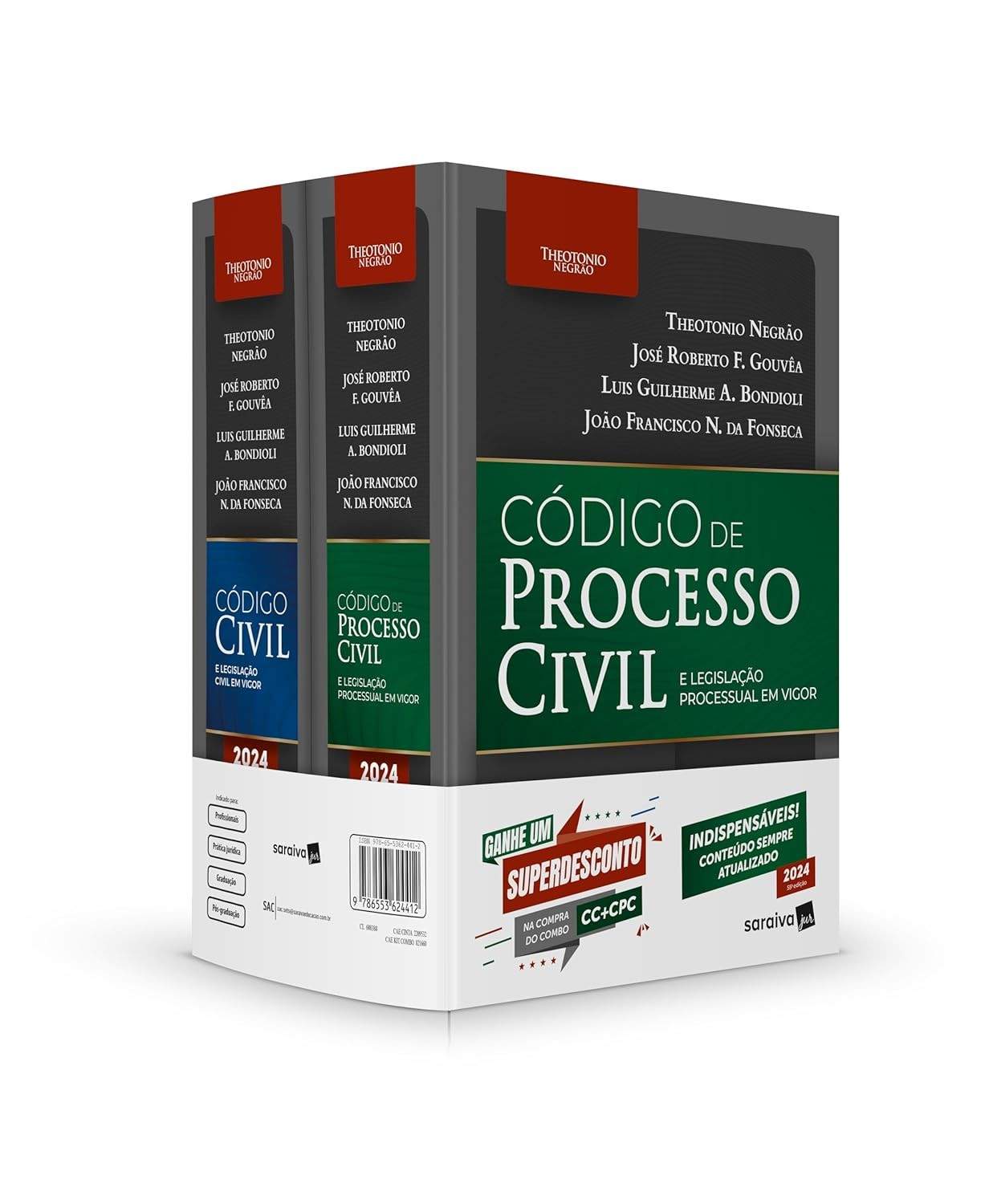 Combo Essencial: Código Civil e Processo Civil 2024 - Legislação Atualizada