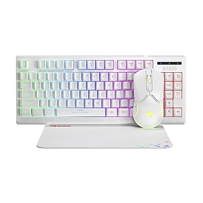 Combo Gamer Marvo CM310: Teclado, Mouse e Mousepad RGB