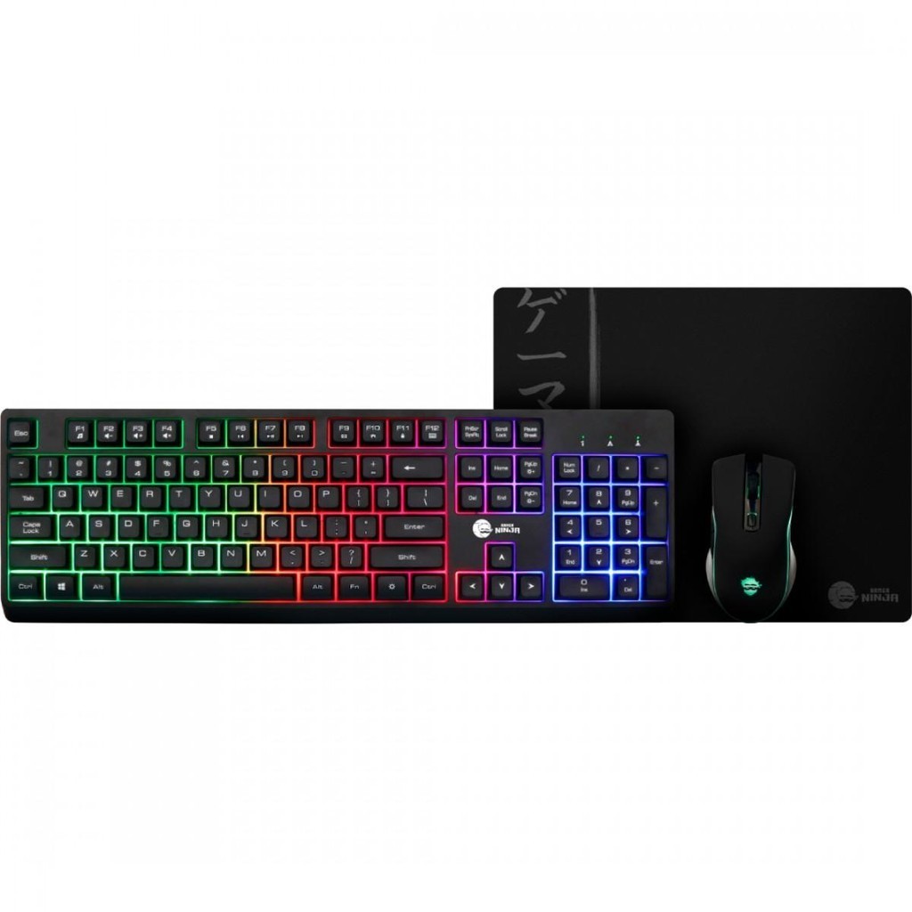Combo Gamer Ninja Legacy: Teclado, Mouse e Mousepad RGB