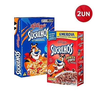 Combo Sucrilhos Original 240g + Power Chocolate 200g: Energia e Sabor