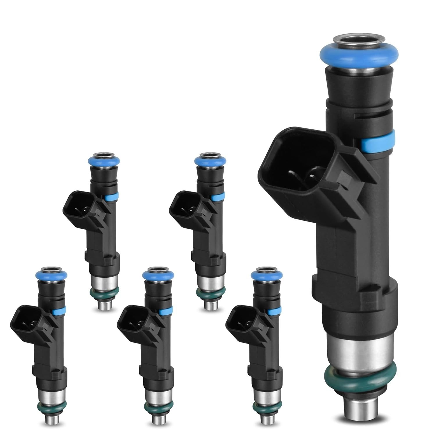 Kit 6 Injetores de Combustível 4 Furos HYR para Jeep Dodge Ram Mitsubishi 3.7L V6 (04-12)