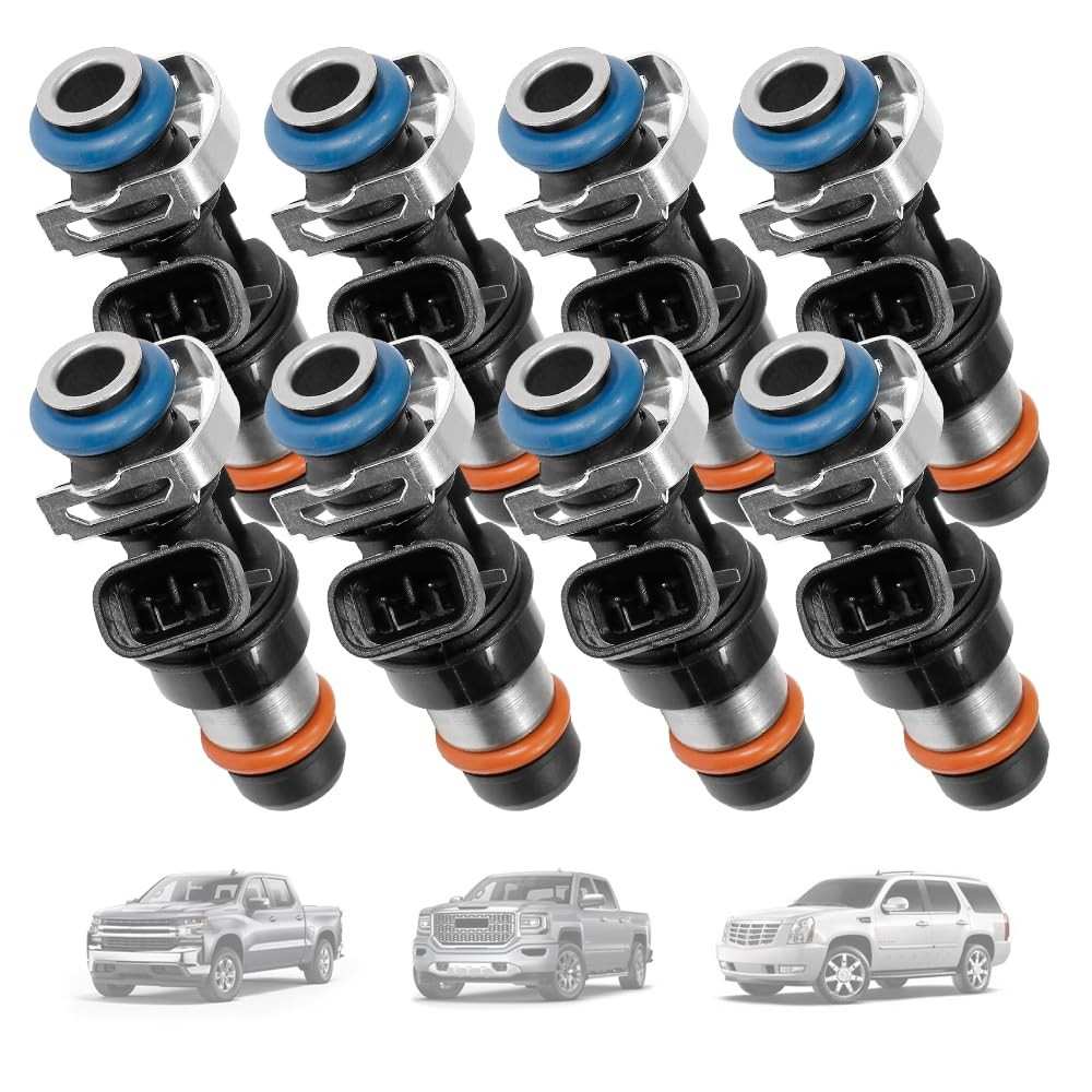 Conjunto de Injetores de Combustível 8 Peças para Chevy/GMC 4.8L 5.3L 6.0L V8 - Silverado, Sierra, Tahoe, Yukon (2001-2007)