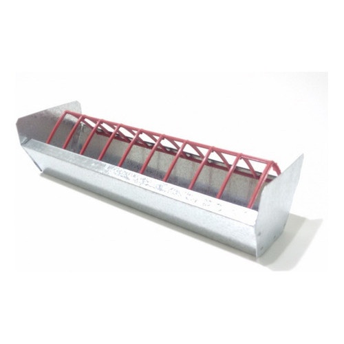 Comedouro Calha Galvanizado 50cm: 4 Unidades!