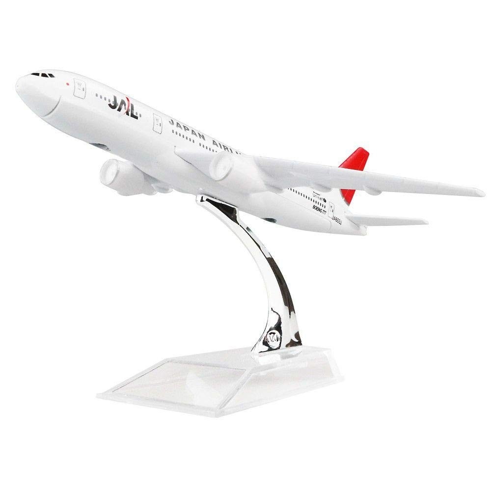 Avião Comercial Metal Diecast Japan Airlines - Modelo Realista em Metal para Colecionadores