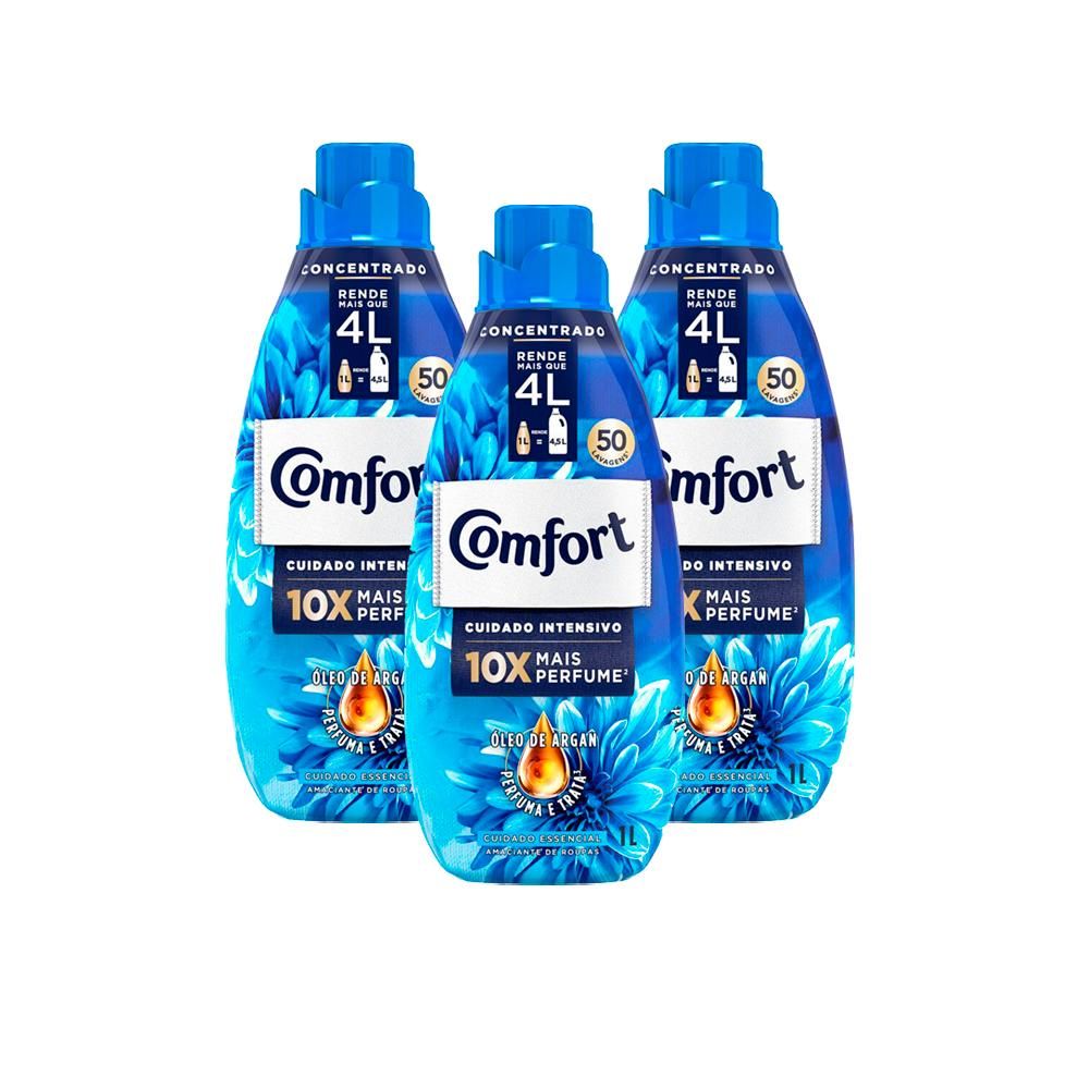 Comfort Intense: Kit 3 Amaciantes 1L