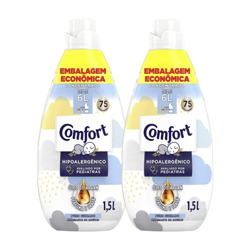 Comfort Puro Cuidado: Kit 2 Amaciantes Intense 1,5L