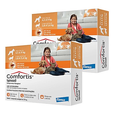 Comfortis Antipulgas 270mg – Proteção Rápida e Eficiente