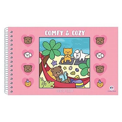 Comfy and Cozy Pink – O Livro de Colorir Relaxante