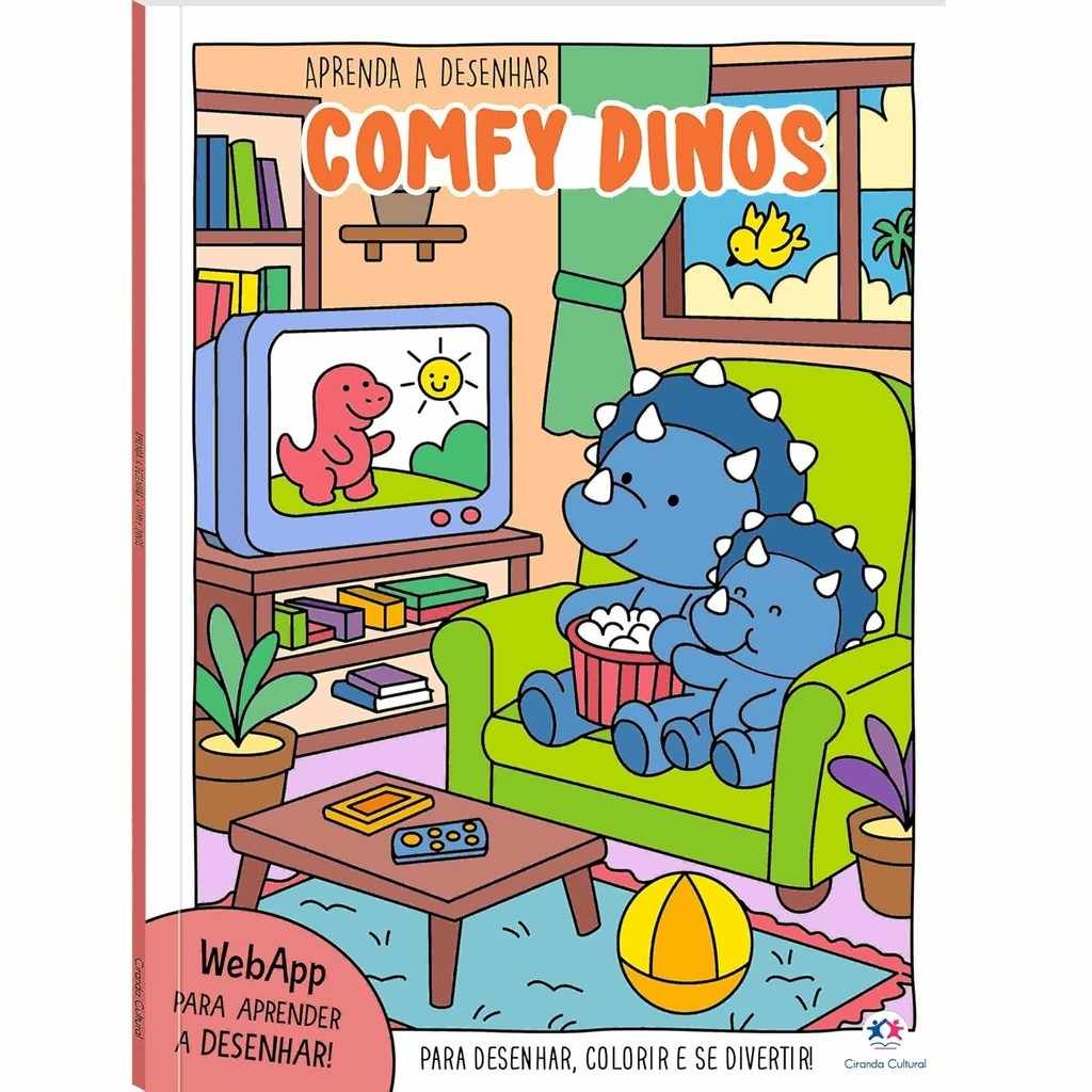 Comfy Dinos: Aprenda a Desenhar e Relaxar