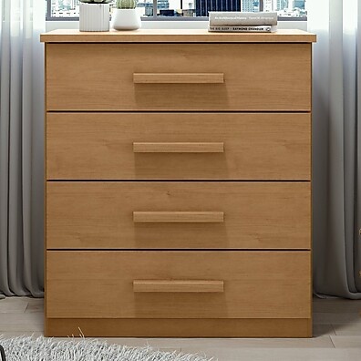 Cômoda 4 Gavetas Amêndoa: Organize com Estilo!