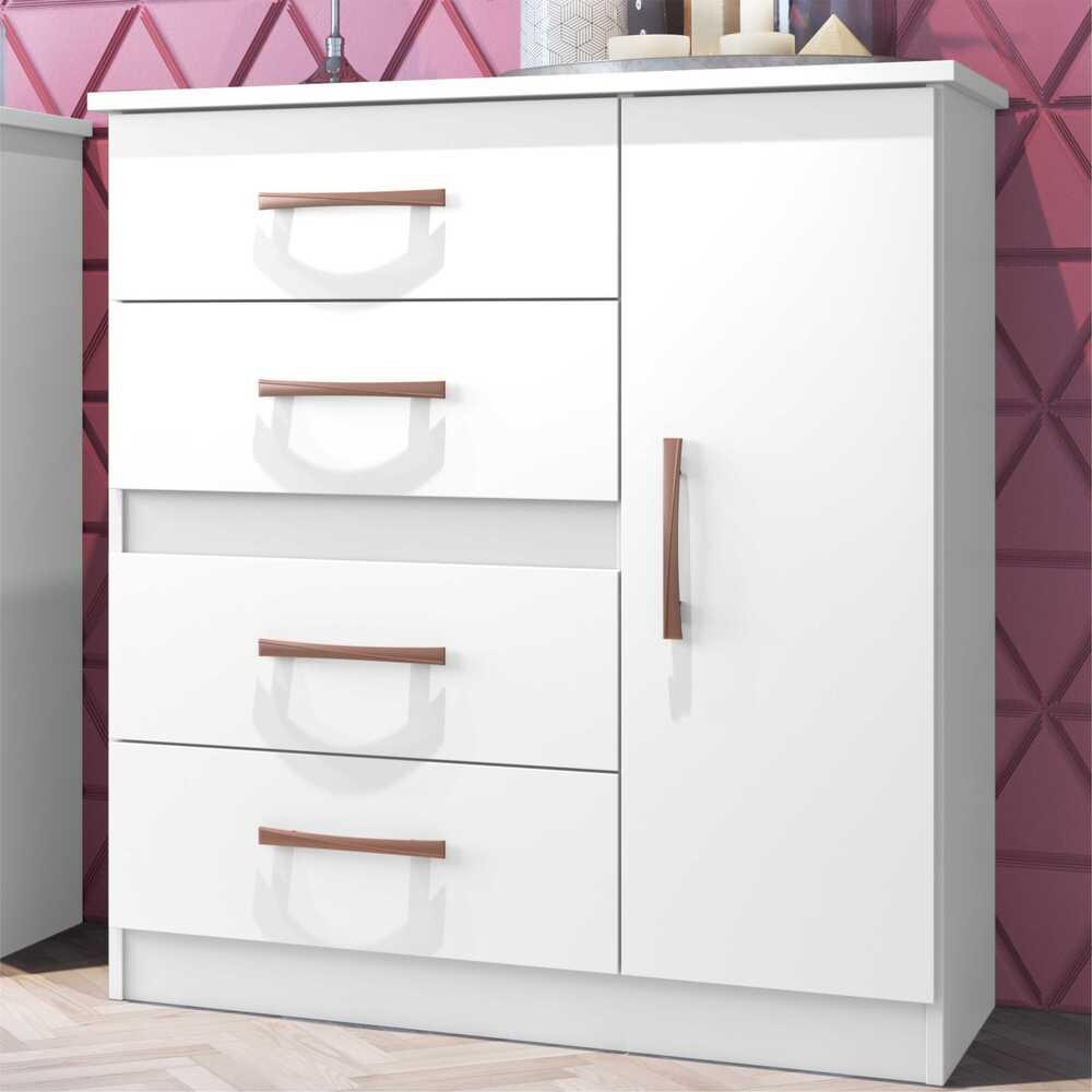 Cômoda 4 Gavetas: Organize com Estilo!