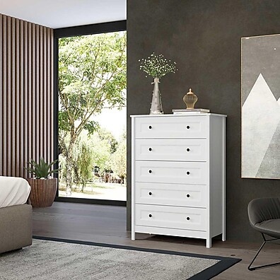 Cômoda Alta 5 Gavetas Ditália: Organize com Estilo!
