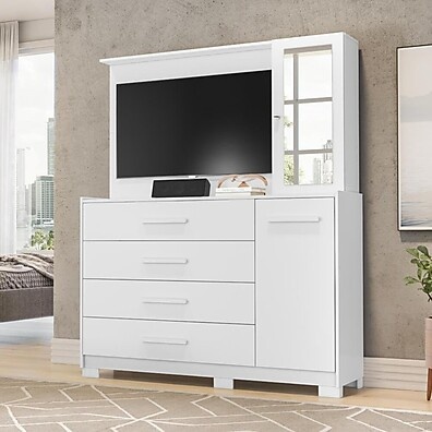 Cômoda com Painel TV 43” Ilhabela: Organize e Decore!