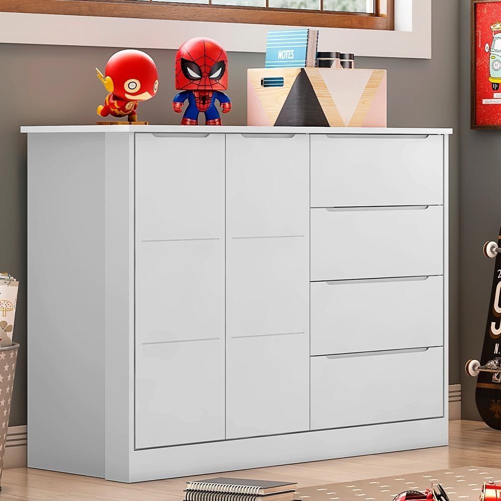 Cômoda Infantil Lilly: Organize com Estilo!