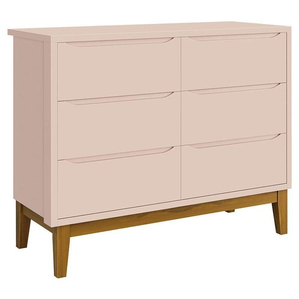 Cômoda Infantil Rosa: 6 Gavetas para o Quarto Perfeito!